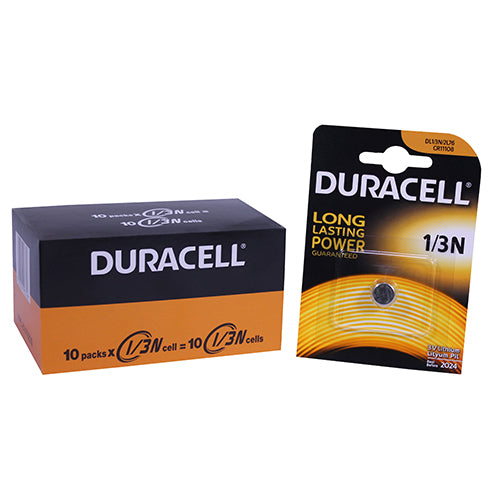 Duracell Lithium 1/3N, 3V, 10 pack