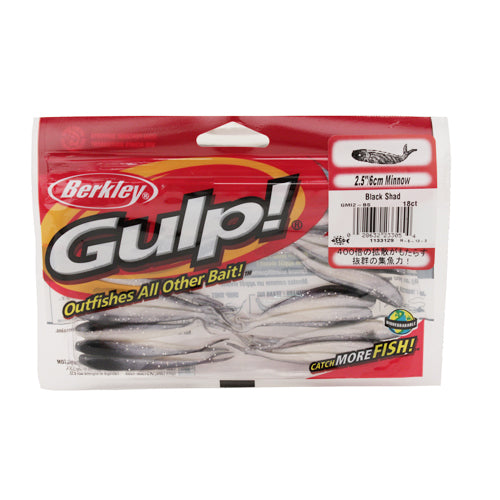 GMI2-BS GULP MNOW BLACK SHAD 2 1/2IN 04