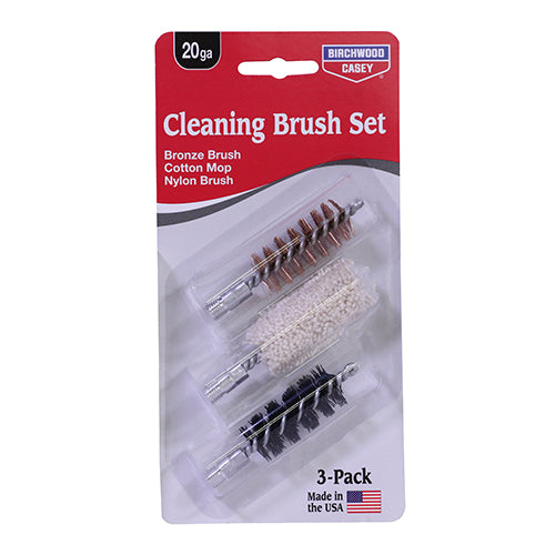 12 Gauge Bronze/Nylon/Mop Brushes Set
