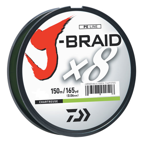 J-Braid 10lb Chartreuse 150m