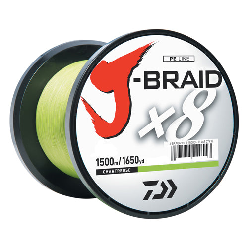 J-Braid 8lb Chartreuse 1500m