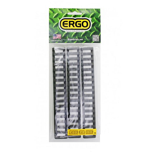 18Slot Ladder LowPro Rail Covers 3pk Gray