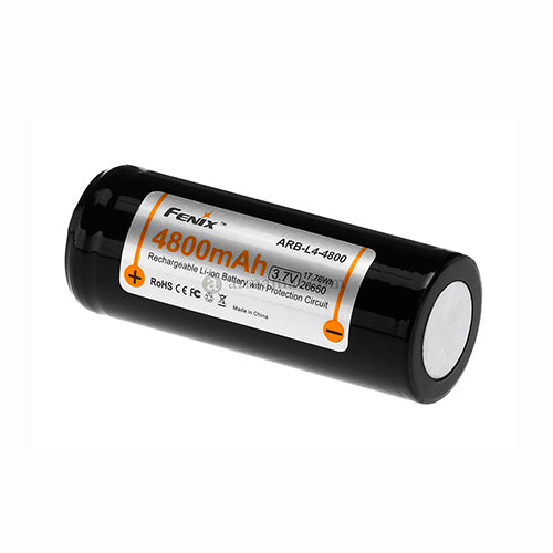 26650 (3.7V) 4800 mAh Recharge. Bat.