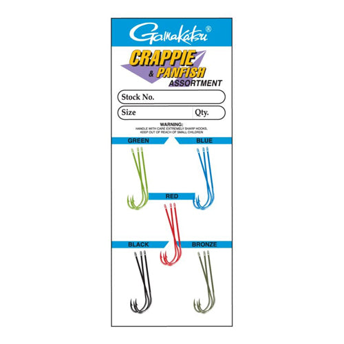 Crappie Asst 6, 15 Hooks P/P