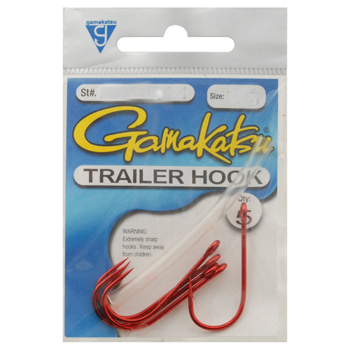 Trailer Hook Red 1/0, 5 Hooks P/P