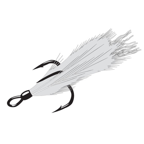 Feathered Treble Wxr 6, 2 Hooks P/P