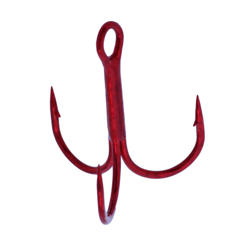 Treble Rb Red 4, 9 Hooks P/P