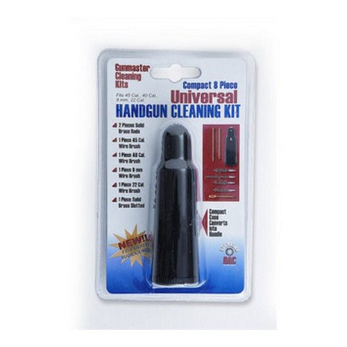 8 Pc Cmpact Universal Pistol Cleaning Kit