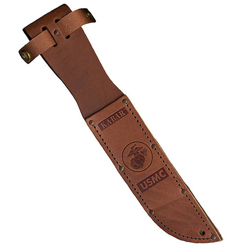 Lthr Sht,Usmc Logo-Brn,Fit Knf W/7