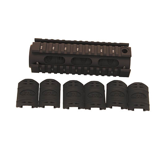 AR15 Car Length Drop-in Quad Rail, Black