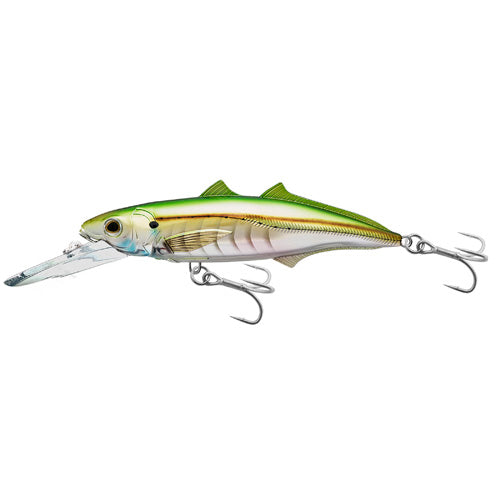 Cigar Minnow jerkbait,deepdive,prl/Grn2/0