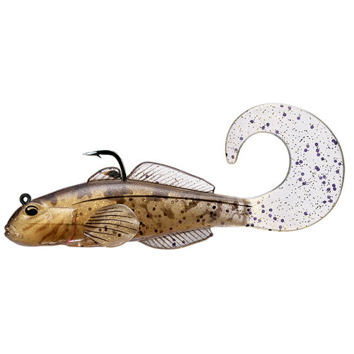 Goby soft plstic,Med sink,natural/gold2/0