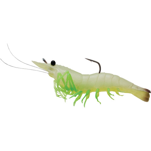 Rigged Shrimp Soft Plastic,glw shrimp,2/0