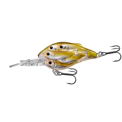 Yearling BB Crankbait,pearl/olive shad,#6