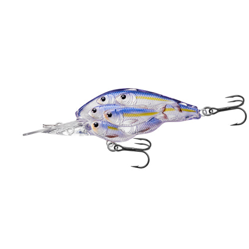 Yearling BB Crankbait,pearl/violet shad,4