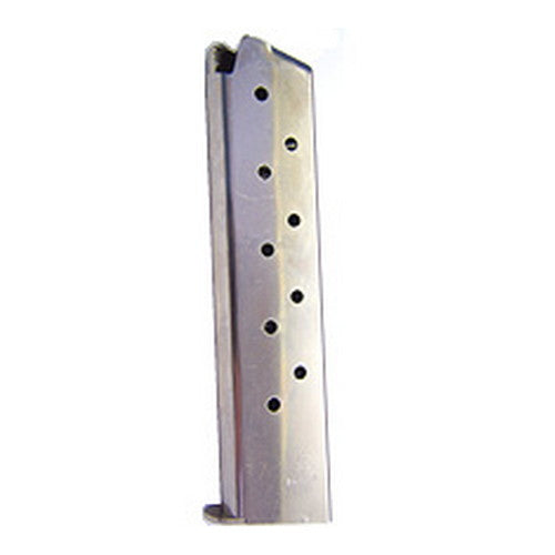 1911 .45 ACP 10 Extended Nickel