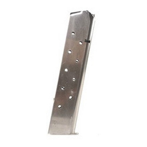 1911 .45 ACP 11 Extended Nickel