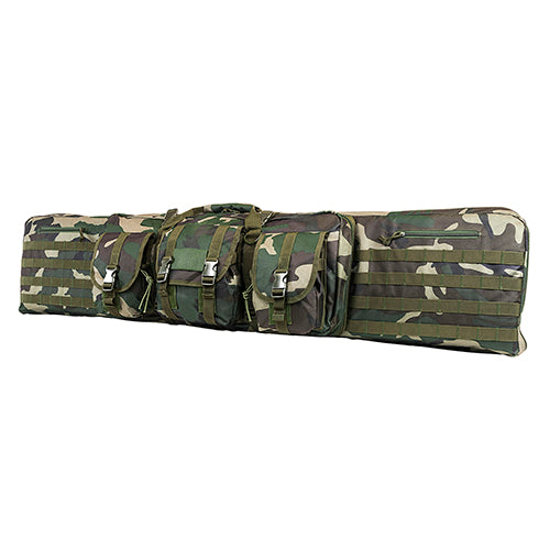 Vism Dble Carbine Case/Woodlnd Camo/55 In