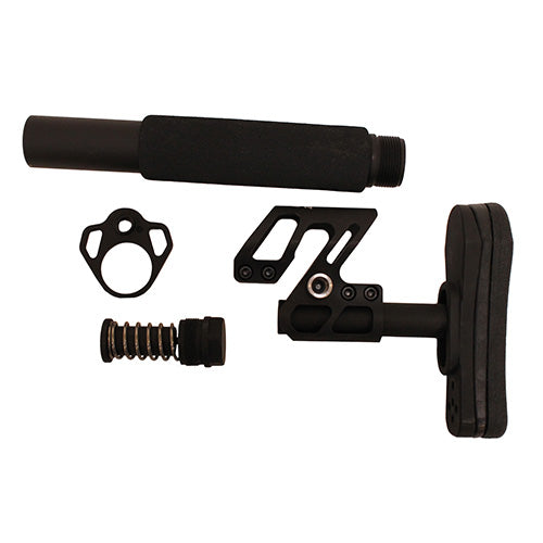 ZuluAdjStock w/pad pstl bufr tube - Blk