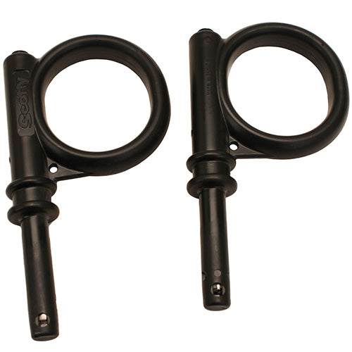 Strongback Oar Lock,2-1/8 I.D,Blk,1 Pair