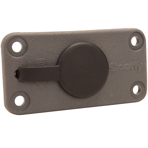 Flush Deck Mount,Grey, w/Rain Cap