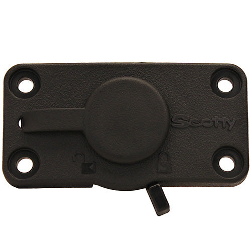 Flush Deck Mount,Locking,Black w/Rain Cap