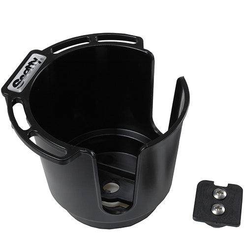 Cup Hldr w/Bulkhead/Gunnel Mount,Black
