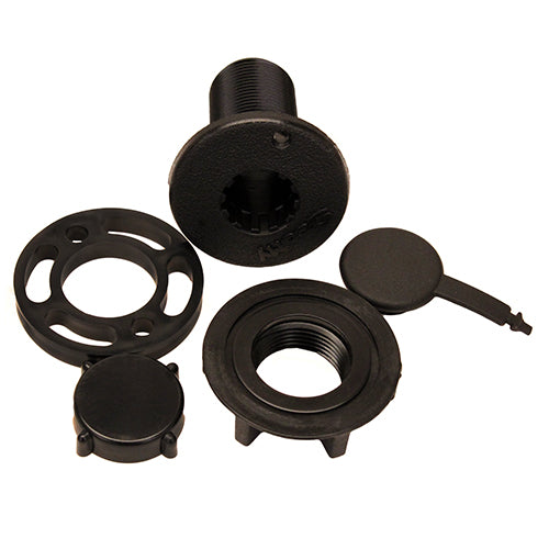 Cmpct Round Threaded Flush Deck Mntng Bkt