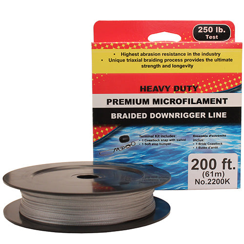 PBF DwnRgr Line,250lb Test,200 ft spl,kit