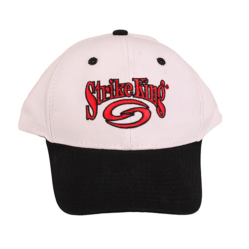 SK Strctred Cap,White&Black with Red Logo