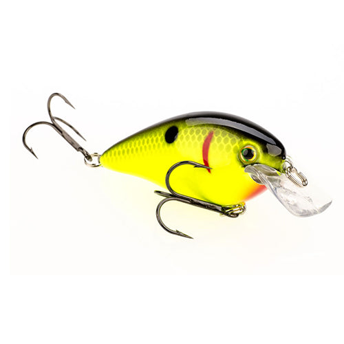 KVD Square Bill 1.5,Black Back Chartreuse