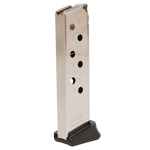 Mag PPK/S 380 ACP 7rd Finger Rest Nickel